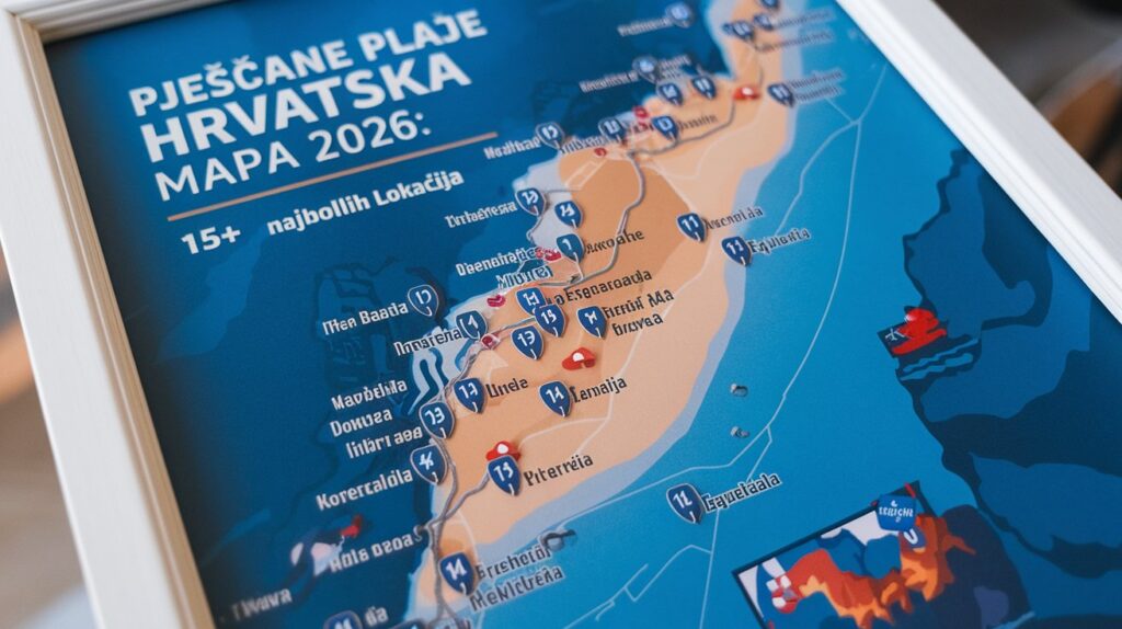 Pješčane Plaže Hrvatska Mapa 2026: 15+ Najboljih Lokacija